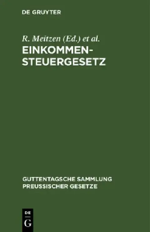 Cover of Einkommensteuergesetz