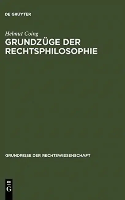Cover of Grundzüge Der Rechtsphilosophie