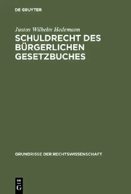 Cover of Schuldrecht des Bürgerlichen Gesetzbuches