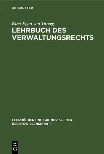 Cover of Lehrbuch Des Verwaltungsrechts