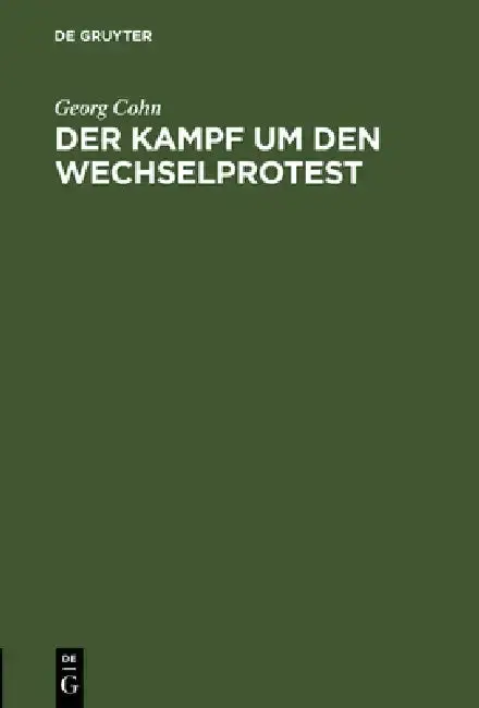 Cover of Der Kampf um den Wechselprotest