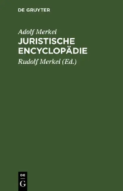 Cover of Juristische Encyclopädie