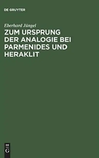 Cover of Zum Ursprung Der Analogie Bei Parmenides Und Heraklit