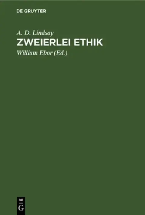 Cover of Zweierlei Ethik