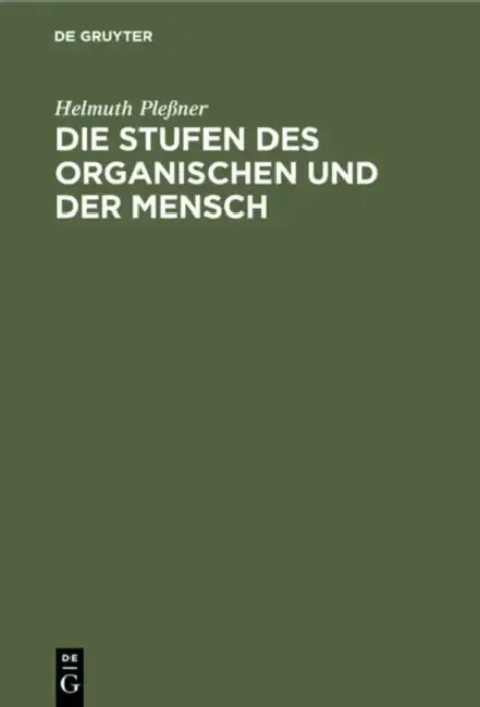Cover of Die Stufen Des Organischen Und Der Mensch