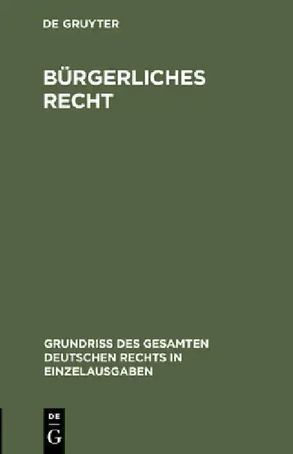 Cover of Bürgerliches Recht