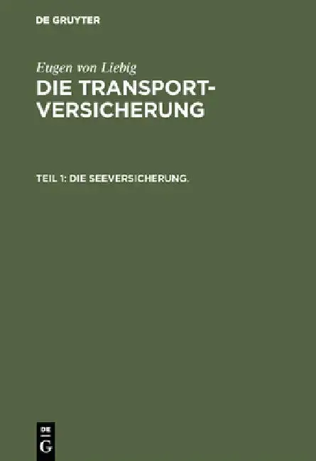 Cover of Die Seeversicherung.
