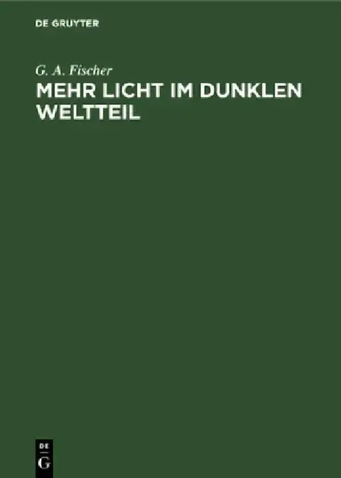 Cover of Mehr Licht im dunklen Weltteil
