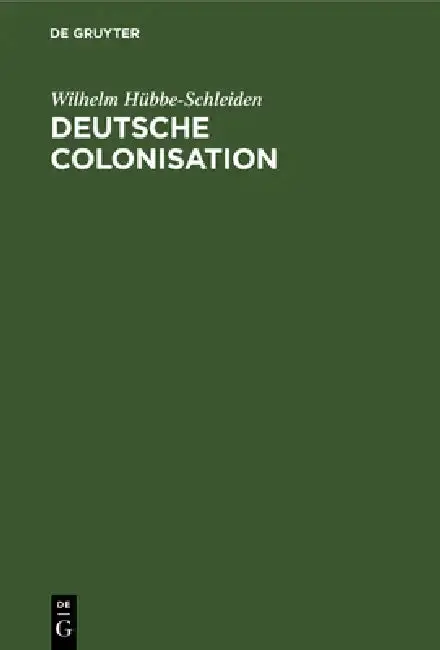 Cover of Deutsche Colonisation