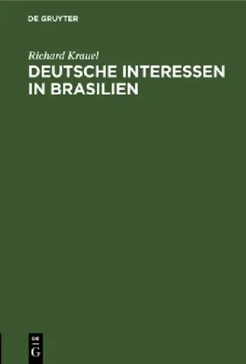 Cover of Deutsche Interessen in Brasilien