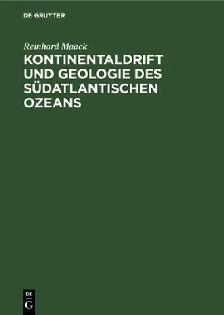Cover of Kontinentaldrift und Geologie des südatlantischen Ozeans