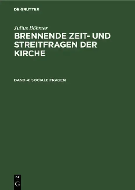 Cover of Sociale Fragen