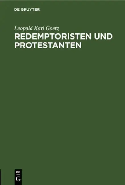 Cover of Redemptoristen und Protestanten