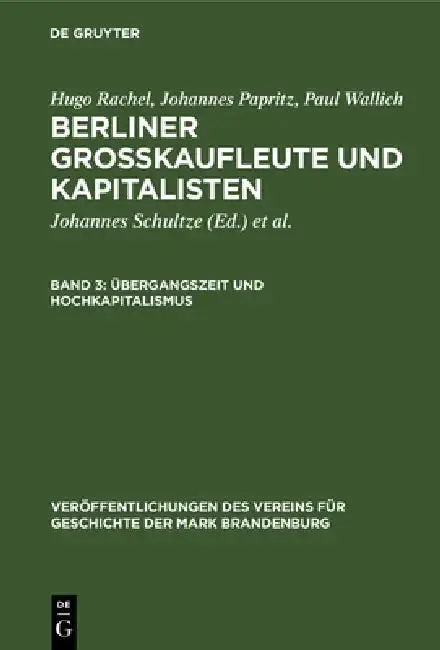 Cover of Übergangszeit und Hochkapitalismus