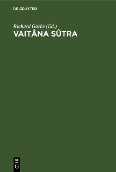 Cover of Vaitâna Sûtra