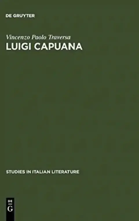 Cover of Luigi Capuana