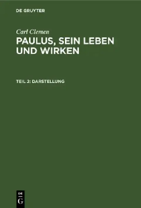Cover of Darstellung