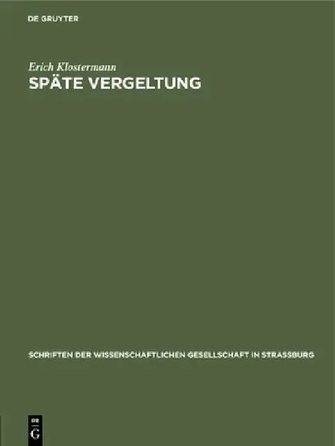 Cover of Späte Vergeltung
