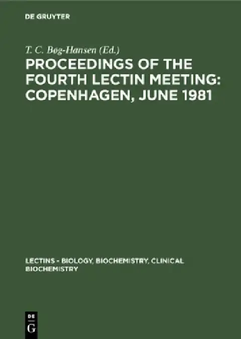 Cover of Proceedings of the Fourth Lectin Meeting