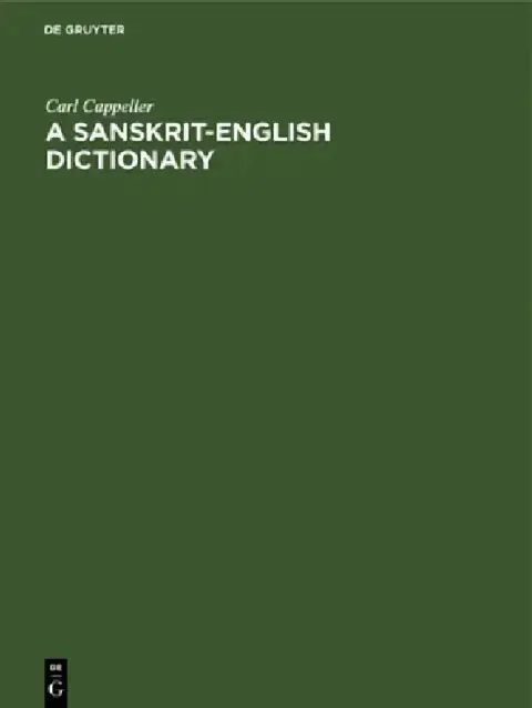 Cover of A Sanskrit-English Dictionary