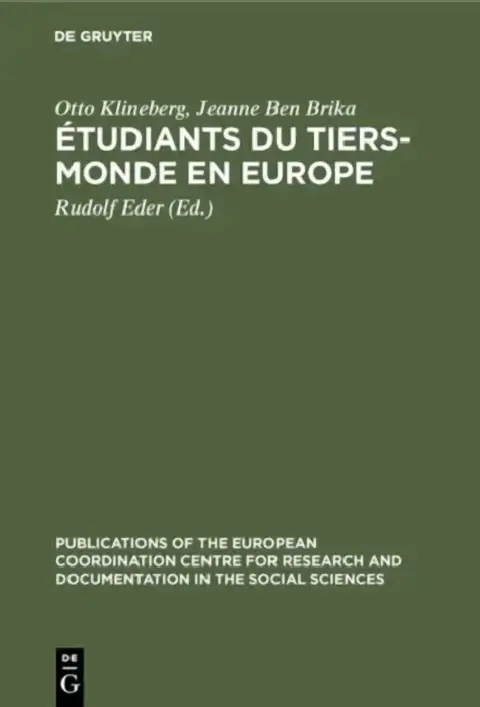 Cover of Étudiants du tiers-monde en Europe