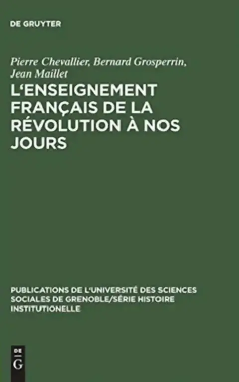 Cover of L'Enseignement français de la Révolution à nos jours