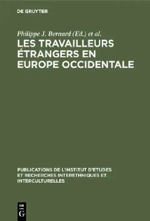 Cover of Les Travailleurs étrangers en Europe occidentale