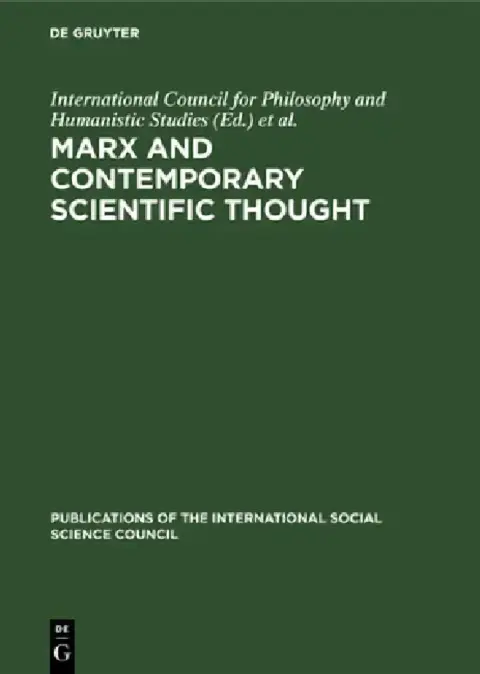 Cover of Marx and Contemporary Scientific Thought