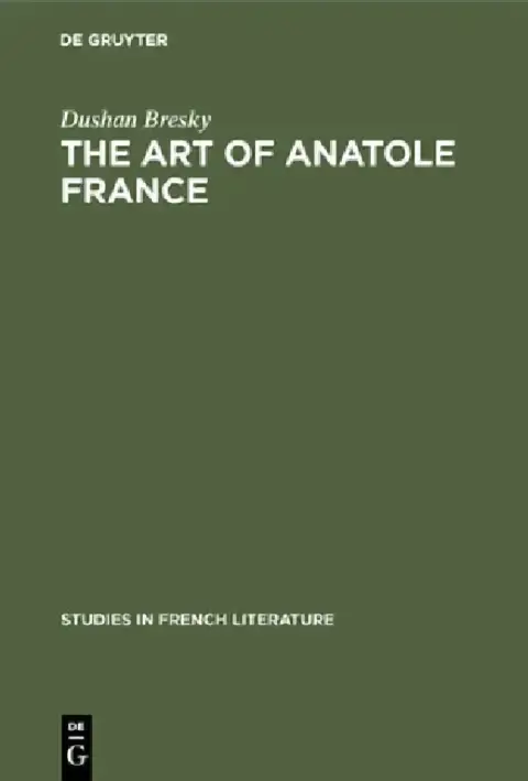 Cover of The Art of Anatole France