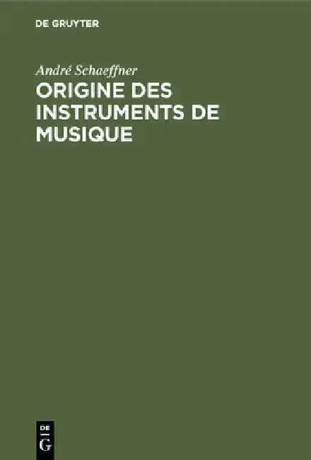Cover of Origine des instruments de musique