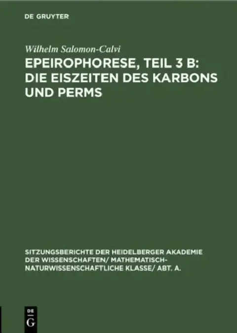Cover of Epeirophorese, Teil 3 B