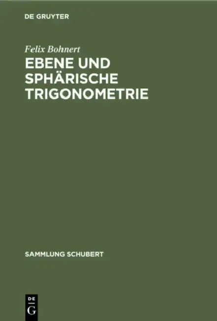 Cover of Ebene Und Sphärische Trigonometrie