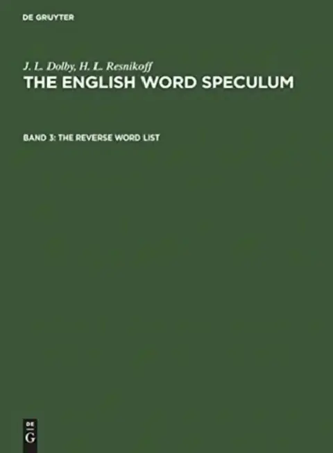 Cover of The Reverse Word List