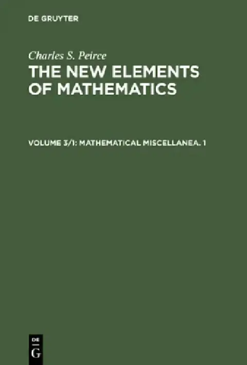 Cover of Mathematical Miscellanea. 1