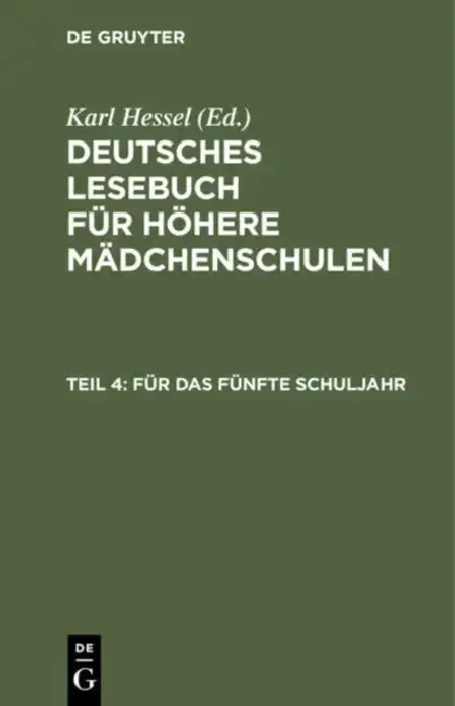 Cover of Für Das Fünfte Schuljahr