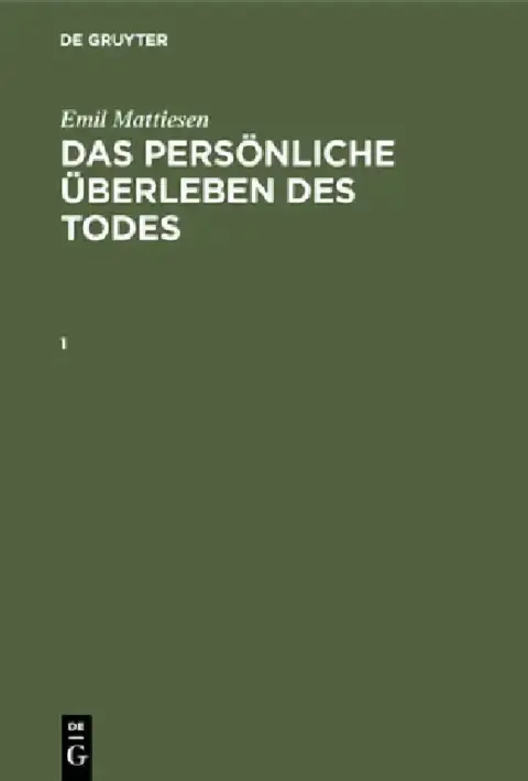 Cover of Emil Mattiesen