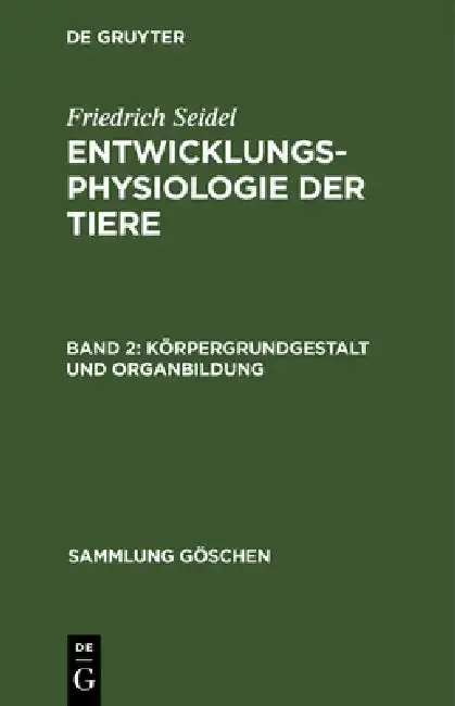 Cover of Körpergrundgestalt und Organbildung