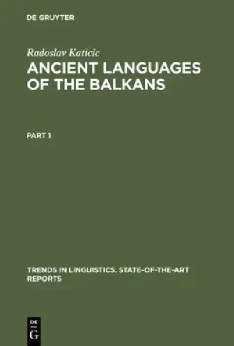 Cover of Ancient Languages of the Balkans