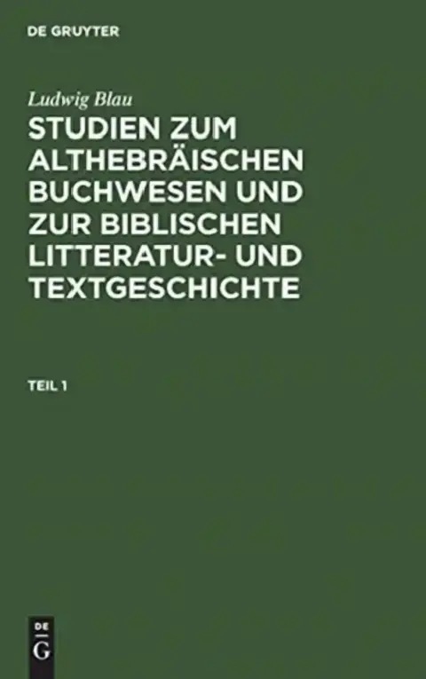Cover of Ludwig Blau