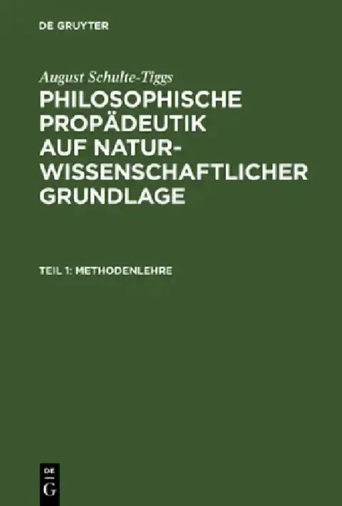 Cover of Methodenlehre