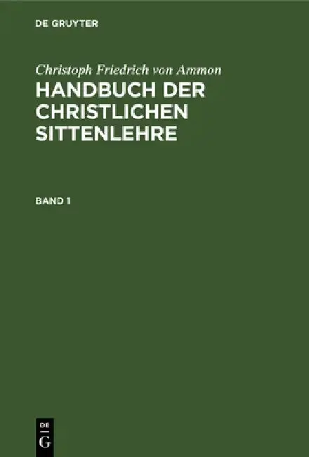Cover of Christoph Friedrich Von Ammon