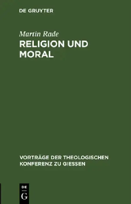 Cover of Religion Und Moral