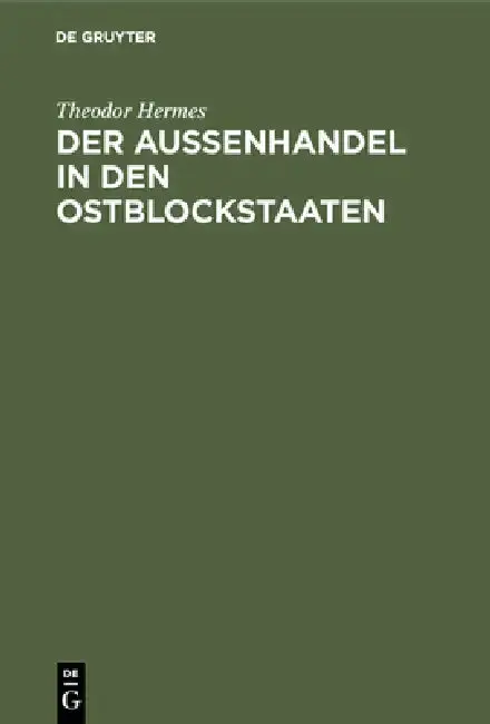 Cover of Der Aussenhandel in Den Ostblockstaaten