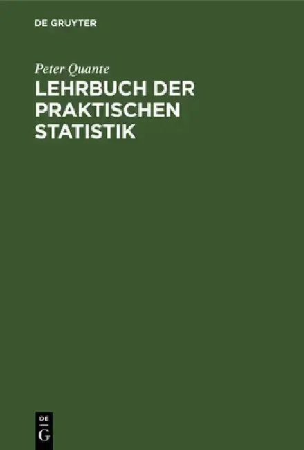 Cover of Lehrbuch der praktischen Statistik