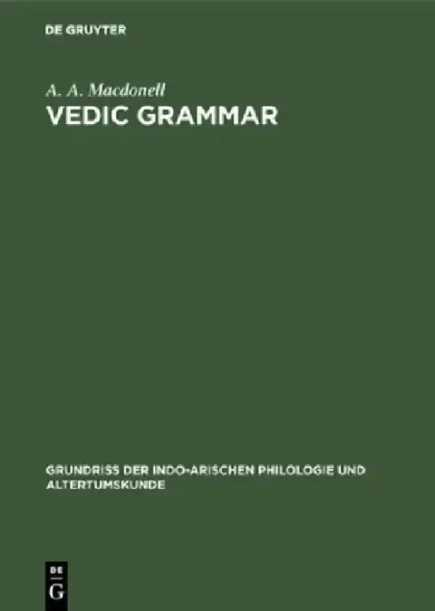 Cover of Vedic Grammar