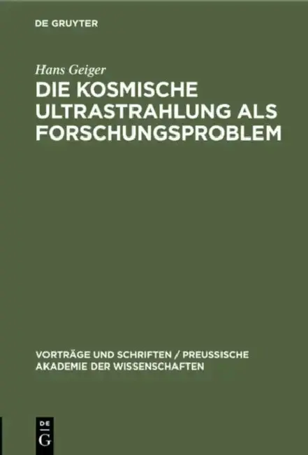 Cover of Die Kosmische Ultrastrahlung ALS Forschungsproblem
