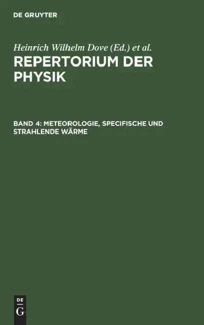 Cover of Meteorologie, Specifische Und Strahlende Wärme