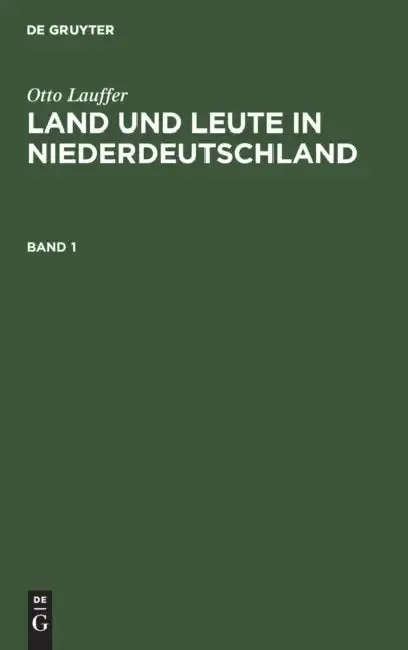 Cover of Land und Leute in Niederdeutschland