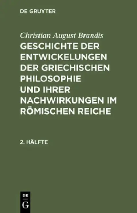 Cover of Christian August Brandis