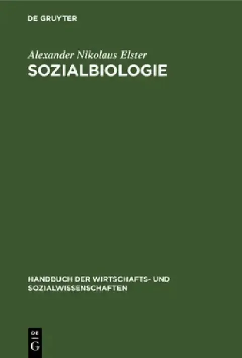 Cover of Sozialbiologie